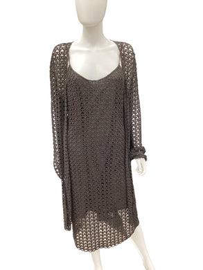 Anne Klein Size Medium Brown Dress