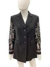 Load image into Gallery viewer, Travis Ayers Size Small Black &amp; Beige Blazers
