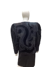 Load image into Gallery viewer, La Coleccion Judith Roberts-Vintage Size S/M Black Jacket