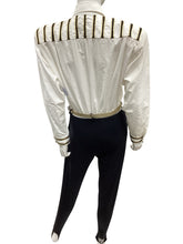 Load image into Gallery viewer, CACHE Size Small Black &amp; White Jumpsuit