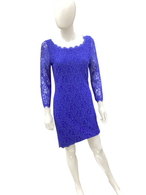 Diane Von Furstenberg Size 10 Blue Dress
