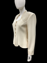 Load image into Gallery viewer, Albert Nipon Size 4 off white Blazers