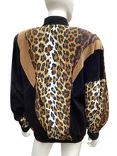 Load image into Gallery viewer, Elegantissimo-Vintage Size L/XL Black &amp; Brown Jacket