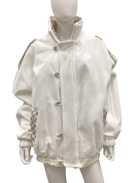#28-Dapper Dan White Jacket
