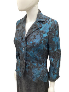 Alberto Makali Size Medium Turqouise Blazers