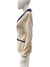 Load image into Gallery viewer, St John Size 6 Navy &amp; Beige Jacket