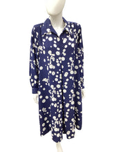 Load image into Gallery viewer, Rebecca Stuart-Vintage Size L/XL Blue &amp; White Dress
