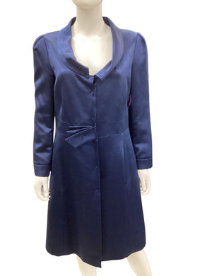 Armani Collezioni Size 10 Blue Duster
