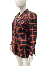 Load image into Gallery viewer, Christian Dior Size 4 Black &amp; Orange Blazers