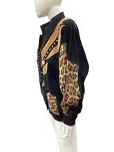 Load image into Gallery viewer, Elegantissimo-Vintage Size L/XL Black &amp; Brown Jacket