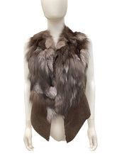 Load image into Gallery viewer, Adrienne landau Size Medium Brown Vest