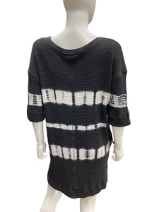 free people Size Medium Charcoal & White Top