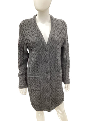 aran crafts Dark Grey Cardigan