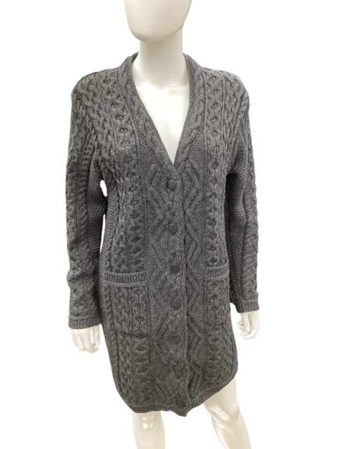 aran crafts Dark Grey Cardigan