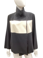 Load image into Gallery viewer, L&#39;AGENCE Size 10 Black &amp; Off White Blazers