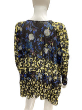 Load image into Gallery viewer, free people Size Oversized Blue &amp; Yellow Top