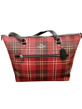 Load image into Gallery viewer, Coach Red Plaid Purse