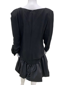 ANTHONY MUTO-Vintage Size 6 Black Dress
