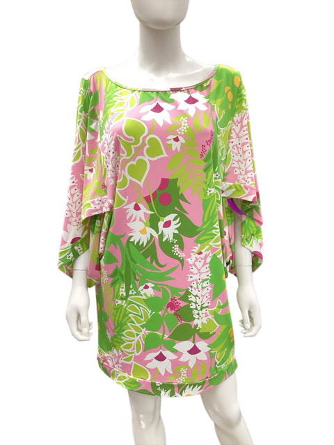 Trina Turk Size XL Pink & Green Dress