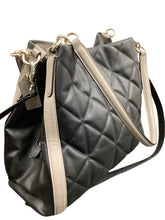 Load image into Gallery viewer, Coach Black &amp; Beige Purse