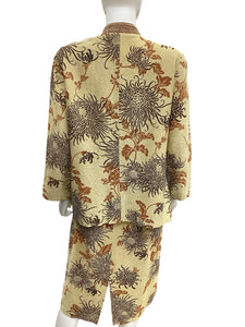Alfred Shaheen-Vintage Size XL/1X Gold Print 2 piece