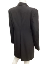 Load image into Gallery viewer, karl lagerfeld Size 12 Black &amp; Rhinestones Blazers