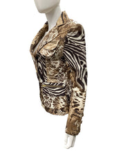 Load image into Gallery viewer, CACHE Size Small Brown Print Blazers