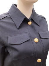 Load image into Gallery viewer, Oscar de la Renta Size 4 Navy Jacket