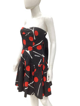 Load image into Gallery viewer, Dian Von Furstenberg Size Small Black &amp; Red Dress