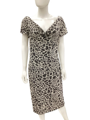 St John Size 10 Black & White Dress
