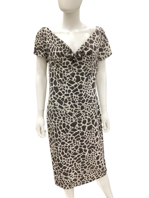 St John Size 10 Black & White Dress