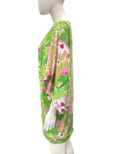 Trina Turk Size XL Pink & Green Dress