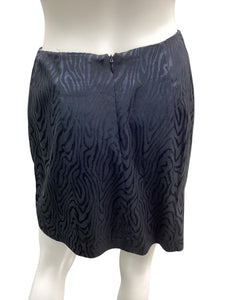 Alberto Makali Size 2 Black & Blue Skirt