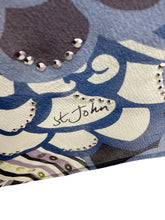 Load image into Gallery viewer, St John Size one size Blue Print Poncho