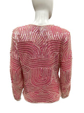 Load image into Gallery viewer, Vintage Size Small Pink &amp; white Top