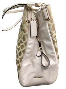 Coach Off White & Gold Purse