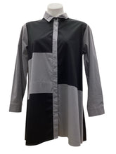 Load image into Gallery viewer, Comfy USA Size Small Grey &amp; Black Top