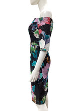 Load image into Gallery viewer, milly Size 2 Black/Floral Dress