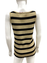Load image into Gallery viewer, Ralph Lauren Size Large Black &amp; Gold Top