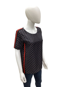 The Kooples Size Small Black & Red Top