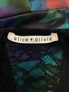 alice & olivia Size Small Black/Colors Dress