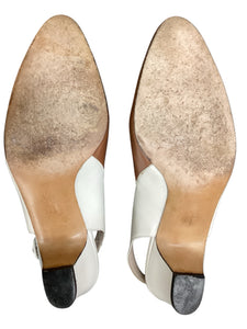 Ferragamo Size 6 Brown & white Shoes