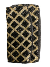 Load image into Gallery viewer, Black &amp; Gold Purse