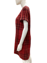 Load image into Gallery viewer, BURBERRY Size 12 Red Plaid Dress