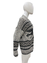 Load image into Gallery viewer, OBEY No 89 Black &amp; Beige Cardigan