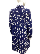 Load image into Gallery viewer, Rebecca Stuart-Vintage Size L/XL Blue &amp; White Dress