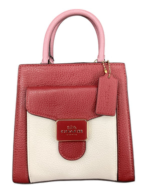 Coach Red & White Purse