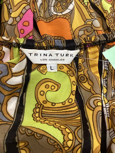 Trina Turk Size Large Multi-Color Top