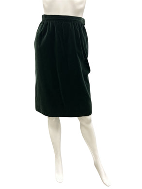 YVES SAINT LAURENT Size Small Green Skirt