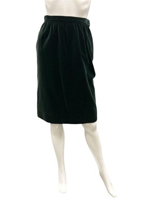YVES SAINT LAURENT Size Small Green Skirt